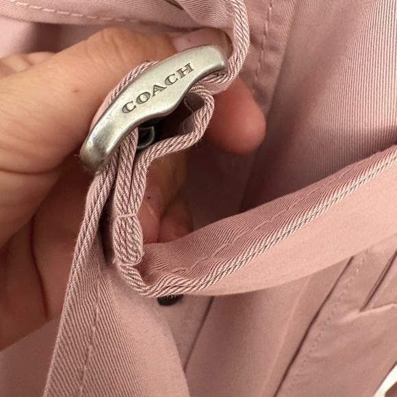 Like new! Coach military style Trench Coat pink size S - Picture 11 of 14